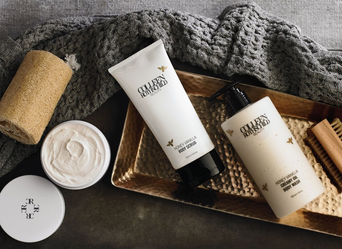 New Honey Vanilla Bath & Body Collection: Luxury Self-Care for Skin Below The Chin - Colleen Rothschild Beauty