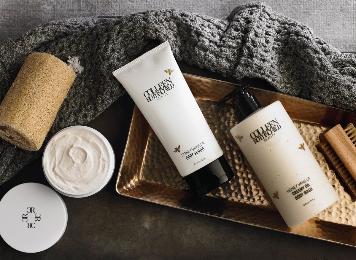 New Honey Vanilla Bath & Body Collection: Luxury Self-Care for Skin Below The Chin - Colleen Rothschild Beauty