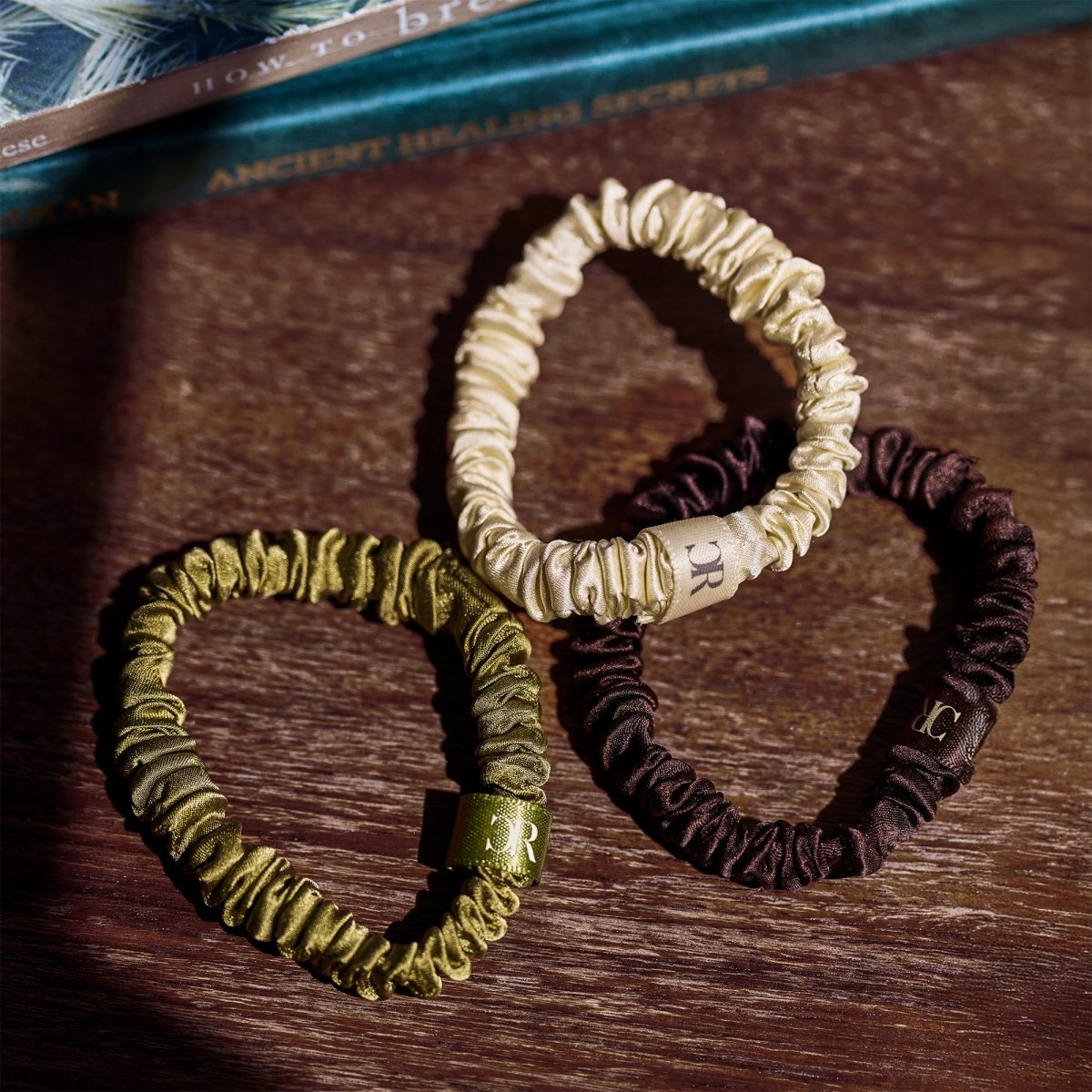 100% Silk Scrunchies - Colleen Rothschild Beauty