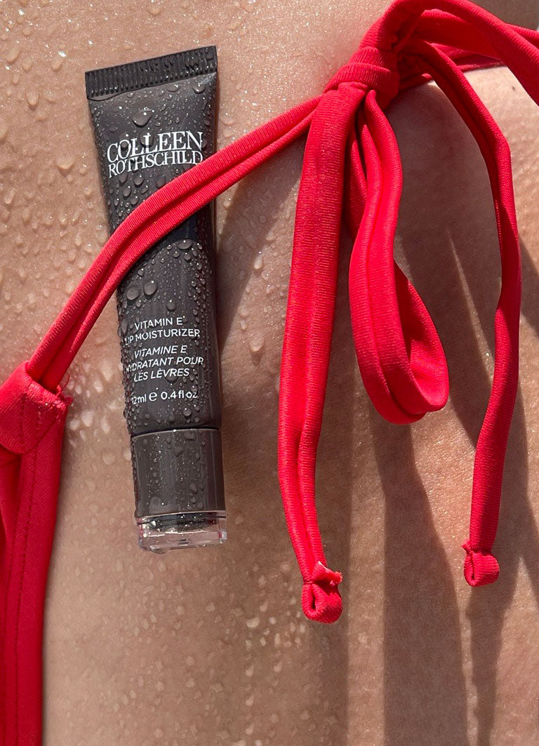 Colleen Rothschild Beauty Vitamin E Lip Moisturizer in bikini.