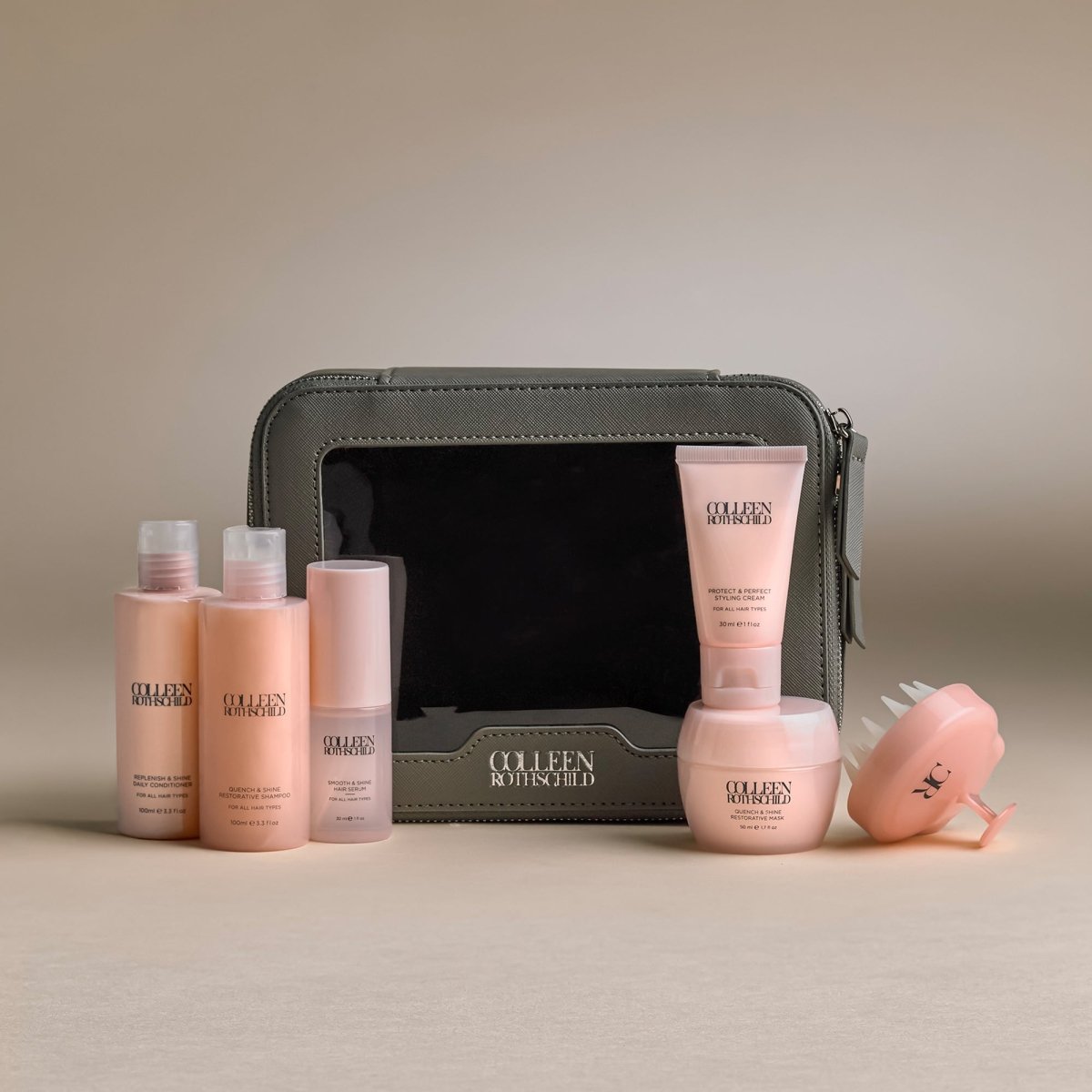 Quench & Shine Travel Hair Essentials Set - Colleen Rothschild Beauty