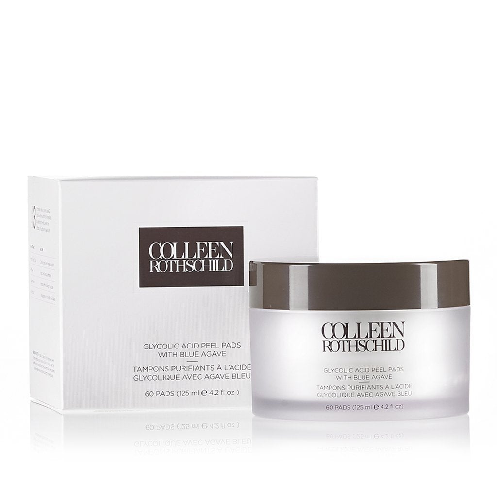 Glycolic Acid Peel Pads with Blue Agave - Colleen Rothschild Beauty