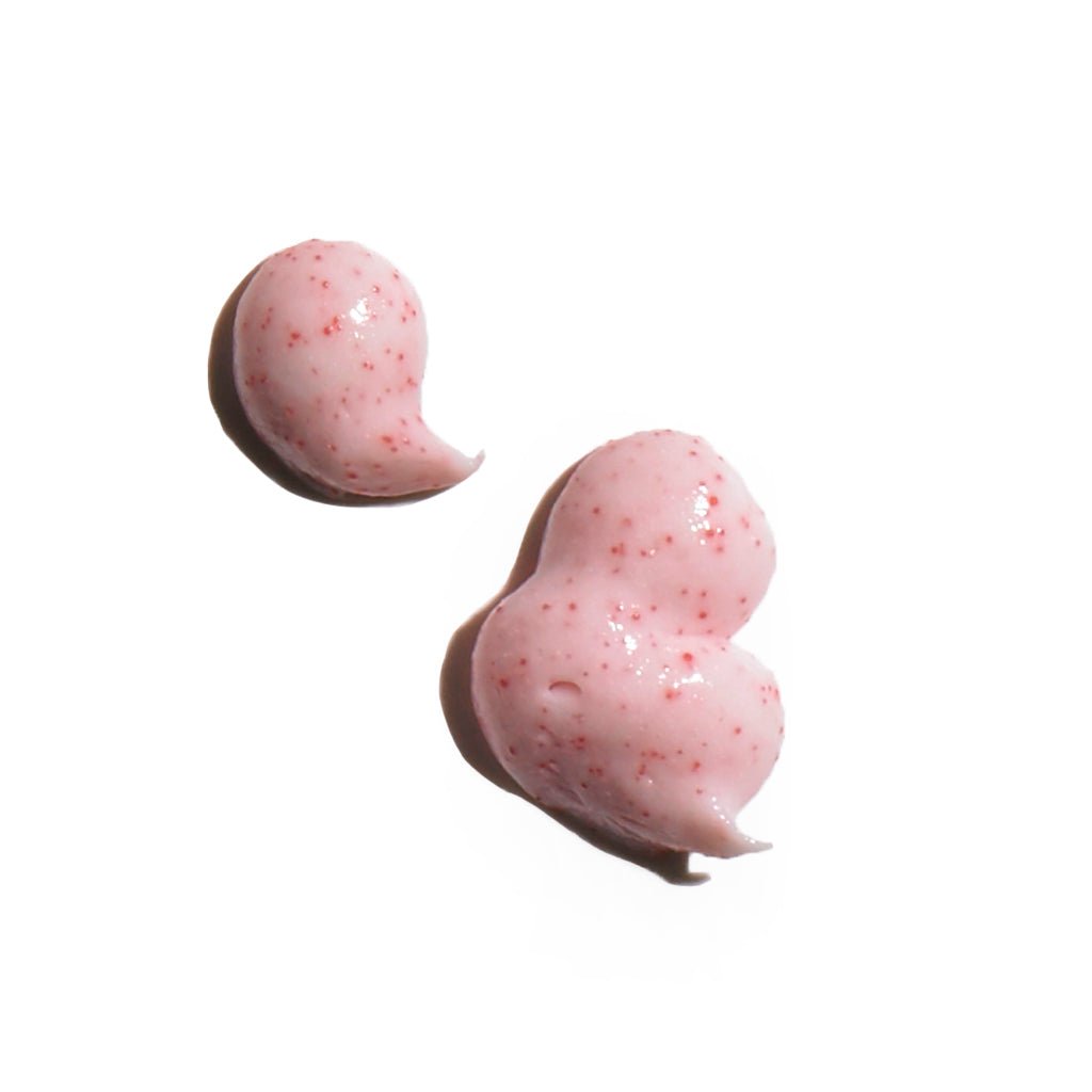 Pink goop with dark pink speckles